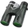 Generic Telescopio monoculare portatile, binocolo per adulti, binocolo compatto 8X42 Lente prismatica BAK4 per birdwatching Escursionismo Viaggi Concerti Sport, Verde militare