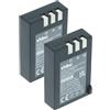 vhbw 2x batteria compatibile con Fujifilm FinePix S200EXR, S200, S100FS, S100 fotocamera (950mAh, 7,2V, Li-Ion)