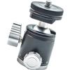 EXQIOUR Testa treppiede girevole a 360 gradi adattatore per montaggio fotocamera con vite da 1/4 scarpa fredda per microfono luce di riempimento Supporto testa a sfera piccolo