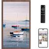 Dragon Touch Cornice fotografica digitale WiFi 10 pollici IPS touchscreen display HD, 16 GB di memoria, rotazione automatica, condivisione foto tramite app, e-mail, cloud, Classic 10 (noce)