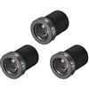 uxcell - Set di 3 lenti per fotocamera CCD da 16 mm, lunghezza focale 5 MP F2.0 1/3