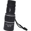 Uonlytech Telescopio Monoculare 16x52 Nero Portatile Multifunzione | Gomma, Lente Ottica e Metallo, Regolazione Precisa, per Sport e Camminata