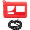 Generic Custodia Protettiva in Silicone per Fotocamera, Posizione Precisa del Foro, Resistente Alle Cadute, Antigraffio, Custodia in Silicone per Fotocamera Osmo Action 3 (rosso)