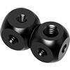 FEICHAO 1/4 3/8 Adattatore Foro Vite Dual Cubic Mount Cube Staffa per Treppiede Microfono Conversione Stand Accessori Fotografia (1 pz)
