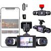 ZXDZSW Sistema di dash cam for auto con visualizzazione completa wireless, dash cam 1080p a 4 canali aggiornata a 360°, registrazione in loop, monitor di parcheggio con scheda da 32 GB(Four Lenses)