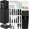 HISSIMO Kit di pulizia del telefono di aggiornamento 2026, 57 pezzi, kit di pulizia per iPhone, kit di pulizia Airbud per AirPods, kit di pulizia per tastiera, pulitore porta di ricarica per Apple Lightning