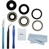 YUYOND 3pcs OEM Originale Fotocamera Posteriore Vetro Lente di Ricambio per iPhone 14 Pro e per iPhone 14 Pro Max con Adesivo Preinstallato con Kit di Strumenti di Riparazione e Manuale di