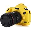 Market&YCY Custodia protettiva in silicone per fotocamera protettiva della fotocamera professionale, Per Canon 5D Mark III / 5DS / 5DSR - Giallo