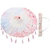 JEWEDECO Ombrello Cinese da Danza Nappe, 82cm, in Seta Rosa | Set Singolo, Stile Classico Orientale, Legno e Poliestere, Adatto a Fotografia Scenica e Accessori Danza