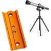 Dpofirs Piastra di Montaggio a Coda di Rondine per Telescopio da 107 Mm, Piastra di Montaggio a Coda di Rondine in Lega di Alluminio, Base di Montaggio Adattatore per Telescopio per