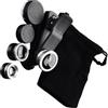 Yzdysg Obiettivo della fotocamera 3 in 1 grandangolari macro Fish Eye Lens Clip On Smartphone Fisheye Lens Camera Lens