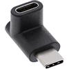 InLine USB 3.1 Adapter, Typ C Stecker an C Buchse, oben/unten gewinkelt (Gen.2)