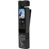 Plyisty Fotocamera Portatile 4K HD, Touch Screen da 1,69 Pollici IP65 Telecamera di Stabilizzazione a 6 Assi Resistente All'acqua con Obiettivo Rotante Grandangolare da 140° a 180° APP
