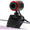 SIXRUN USB Kamera HD Webcam con Rotazione 360° e Microfono, USB2.0 Webcamera per Laptop e Computer Desktop
