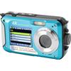 Plyisty Fotocamera Subacquea 4K, Fotocamera Subacquea a Doppio Schermo con Messa a Fuoco Automatica da 56 MP con Scheda da 64 GB e 2 Batterie, Fotocamera Digitale Impermeabile Fino a 10
