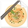 DIYthinker Cina cinese piatto noodle delizioso cibo tradizionale cultura illustrazione modello occhiali panno di pulizia del pulitore dello schermo 5PCS