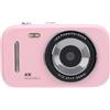 BRRNOO Fotocamera Digitale per Bambini Zoom 16X Videoregistratore Portatile 48MP 4K per Studenti e Ragazze (PINK)