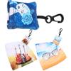 HOLIDYOYO Salviette per Occhiali Portachiavi 3 Pezzi Panni in Microfibra per Pulizia Schermo Telefono e Lenti Leggeri e Portatili Cordino Decorativo per Uso Quotidiano