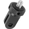 FEICHAO 1/4 treppiede adattatore Mount lega di alluminio Reinforcable mini connettore compatibile con GoPro Action Photography Camera (nero)