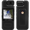 Annadue Action Camera 4K, Registrazione HD Anti-scuotimento IP65 Videoregistratore Portatile Resistente All'acqua per Vlog Viaggi All'aperto, Supporto Registrazione in Loop
