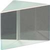 LXXOZ 1Pc Prismi ottici ad angolo retto Prisma di rilevamento bidimensionale riflettente alluminizzato(A-B-C-25mm No coating)