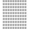 ViaGasaFamido Adesivo Riflettente, 100 Pezzi di Adesivi in foglio di Resina Patch più di 6x di Misurazione del Prisma di Riflessione Fino a 250 M, Riflettori (3 * 3cm)