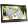 BoTongSiHai Cornice Digitale Con Schermo IPS HD - Grande Cornice Per Foto, Telecomando, USB/SD, Lettore Video/Musica/Foto/E-book, Calendario, Orologio, Accensione Automatica, Montabile A Parete(Black,24in)