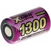 XCell Batteria X2/3A1300 2/3A, alta corrente, flattop (design flattop, molto durevole, dimensioni compatte) 131236