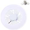 Geavonyg Lampada A Ventola 2 In 1 E27 Luce A LED 10W Soffitto 3 Modalità Regolabile AC85V-265V Con Testa Della Lampada E27 Per Ufficio Casa Asilo Nido Luce A LED Moderna Soffitto Intelligente Per Ufficio