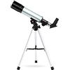 RENYUEH Telescopio, Telescopio per bambini per principianti di astronomia, Telescopio rifrattore da 360 mm con treppiede e cercatore, oculare erettore H20 mm, H6 mm