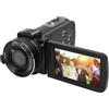 Jectse Videocamera Videocamera, Registratore per Fotocamera Digitale Zoom 2K UHD 16X con Touch Screen IPS da 3 '', Videocamera Portatile HandyCam con Telecomando e Batteria