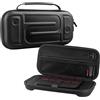 Jectse Custodia da Trasporto per S 2, Borsa da Viaggio Portatile con Guscio Rigido, Custodia Protettiva con Slot per Schede di Gioco e Custodia per Accessori, Ideale per Custodia da (BLACK)