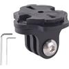 PEPWE Supporto per computer da bici e fotocamera sportiva, adattatore per staffa leggera con base di fissaggio a sgancio rapido, supporto per computer da bici in ABS