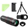 Generico Telescopio Monoculare - Lega Di Alluminio ABS 12,8x4x4 Cm, Mirino Con Zoom Ottico Ad Alta Definizione, Visualizzatore Compatibile Con Smartphone | Osservazione Degli Caccia Alla Fauna Selvatic