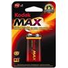 Kodak K9V Max, Alcalino, Prismatic, 9V, 9V, 570 mAh, 45 g