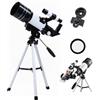 Kuisoe Seestar S50 - Telescopio telescopico per bambini, apertura 70 mm, con supporto per cellulare, rivestimento Baader + clip per telefono, regalo per bambini, per tenere lontano i bambini dai dispositivi
