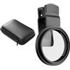 HUANGING Filtro riflettente per smartphone Fotografia Lente in vetro ottico Polarizzatore Filtro Clip On Design
