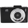 Akozon Camera Digitale 4K HD Video HD 48MP Foto AutoFocus Student Camera per la Registrazione di Fotografia Quotidiana 32G Card di Memoria