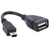 TechExpert Cavo Mini USB OTG 5 Pin a USB Femmina per collegare una chiavetta USB a un'autoradio GPS o altro dispositivo con porta Mini USB