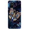 MUTOUREN Cover per Oneplus 8T Custodia in Silicone TPU Trasparenti Ultra Sottile Antigraffio Antiurto Protettivo Case con Pellicola Proteggi Schermo, Diamond Butterfly