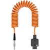 Tomvorks DTap Cavo di Alimentazione OB a 2 Pin Testa di Rotazione 180 Gradi Filo in Nylon Compatibile con RED Offhollywood Switronix DT-