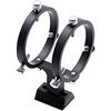 Lodokdre Supporto per mirino regolabile 6 punti, anelli conduttivi montano telescopio astronomico, 82 mm (49 Mm-81 Mm)