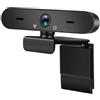 TIEOAXFT Webcam for computer 1080P 2K 4K for videochiamate domestiche, riunioni aziendali online, microfono a 30 fps, compatibile con più sistemi(4K HD)