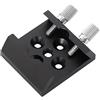 Generic Accessori per telescopi Base piatta Base Piastra scanalata a coda di rondine Conversione filettatura 1/4 Accessori for telescopi in metallo Piedistallo for cercatore(Schwarz)