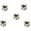 Tenlacum PTCM 1/4 a 3/8 Convertire vite Adattatore per treppiede e macchina fotografica e Piastra rapida，5 pezzi