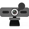 QZCX Webcam PC, Webcam 4k USB Webcam 1080P Web Camera con microfono Web Cam for PC Computer portatile Mini videocamera con copertura for webcam,per streaming live, videochiamate, conferenze(1080P)
