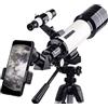 YangRy Astronomical Telescope, 70mm Aperture Professional Stargazing Optical Lens, High-Definition Magnification Telescope with Tripod, Bluetooth Camera Controller, Mobile phone holder, moon mirror YangRy