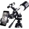 YangRy Telescopes for Adults, 70mm Aperture 400mm AZ Mount, Telescope for Kids Beginners, Astronomy Refractor Telescope Portable Telescope with Tripod, Phone Adapter, Backpack good YangRy