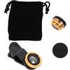 CHILDWEET 2sets Obiettivo Grandangolare per Telefono Obiettivo Fisheye per Fotocamera Kit di Obiettivi Custodia in Microfibra e Clip