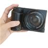 XAGMODSHN Mezza custodia protettiva in pelle PU per fotocamera ZVE10 II con rivestimento morbido e facile accesso alla batteria